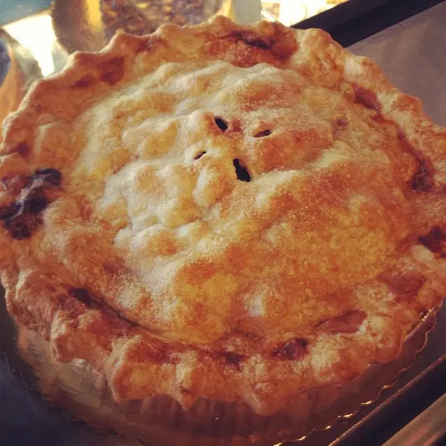Double-crust baked pie